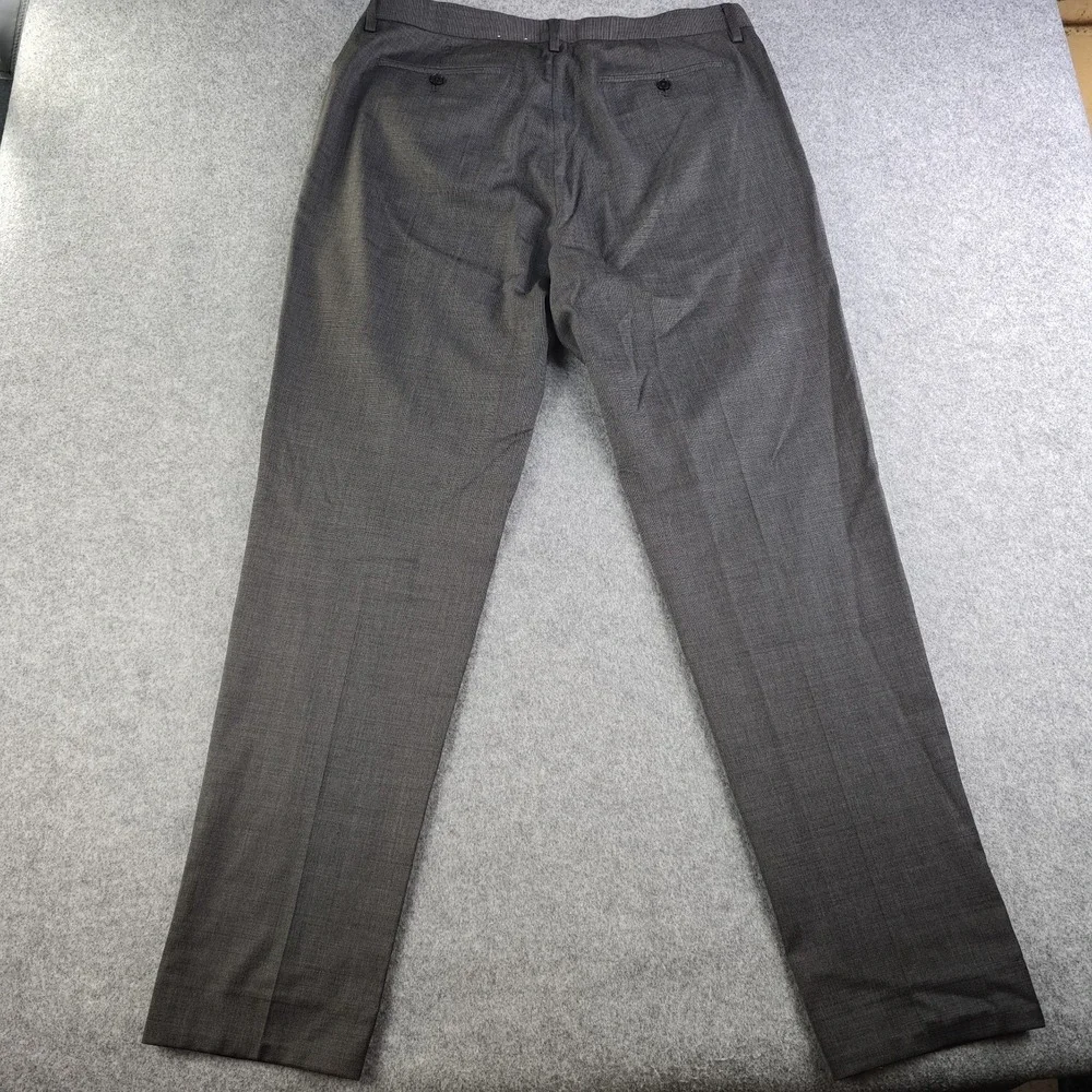 Banana Republic Dress Pants Mens 35R Tailored Slim Fit Gray Wool Reda Flexo